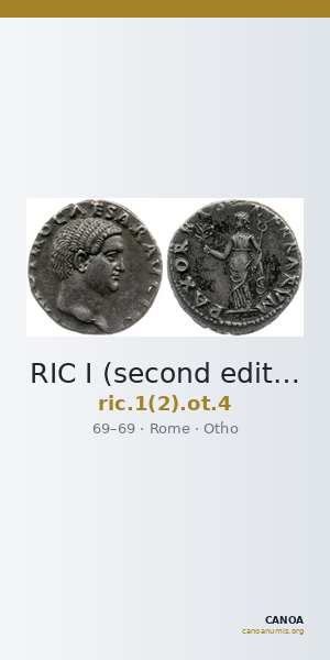 RIC I (second edition) Otho 4 — CANOA