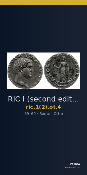 RIC I (second edition) Otho 4 — CANOA
