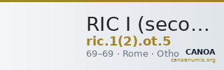 RIC I (second edition) Otho 5 — CANOA