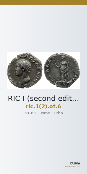 RIC I (second edition) Otho 6 — CANOA