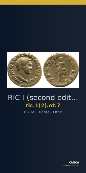 RIC I (second edition) Otho 7 — CANOA
