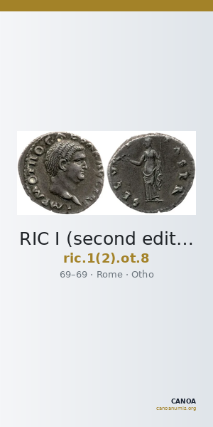 RIC I (second edition) Otho 8 — CANOA