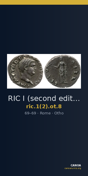 RIC I (second edition) Otho 8 — CANOA