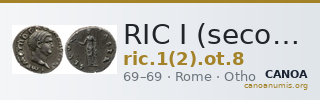 RIC I (second edition) Otho 8 — CANOA