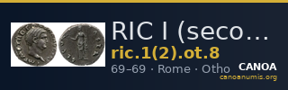RIC I (second edition) Otho 8 — CANOA