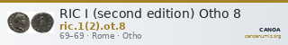 RIC I (second edition) Otho 8 — CANOA