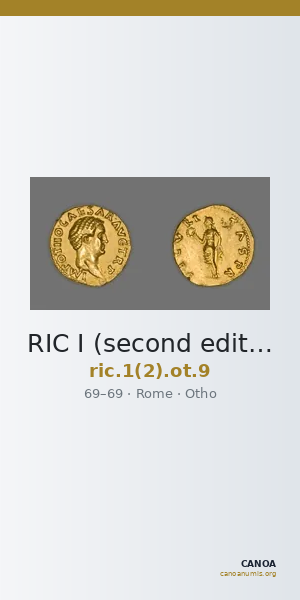 RIC I (second edition) Otho 9 — CANOA