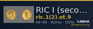 RIC I (second edition) Otho 9 — CANOA