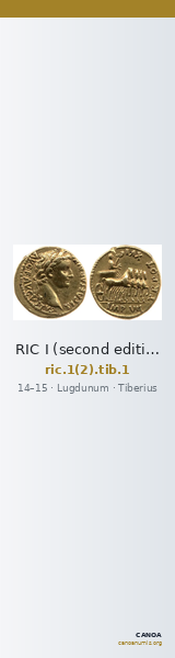 RIC I (second edition) Tiberius 1 — CANOA