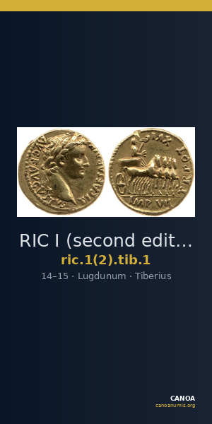 RIC I (second edition) Tiberius 1 — CANOA