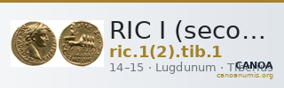 RIC I (second edition) Tiberius 1 — CANOA
