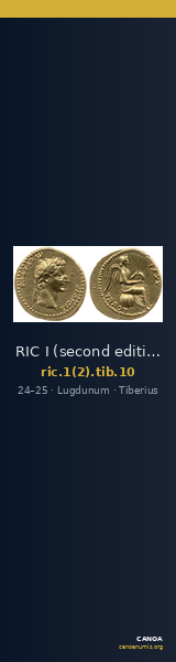 RIC I (second edition) Tiberius 10 — CANOA