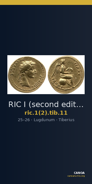 RIC I (second edition) Tiberius 11 — CANOA