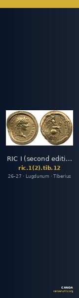 RIC I (second edition) Tiberius 12 — CANOA