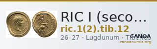 RIC I (second edition) Tiberius 12 — CANOA