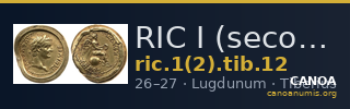 RIC I (second edition) Tiberius 12 — CANOA