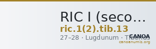 RIC I (second edition) Tiberius 13 — CANOA