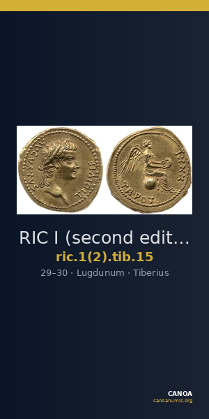 RIC I (second edition) Tiberius 15 — CANOA