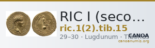 RIC I (second edition) Tiberius 15 — CANOA