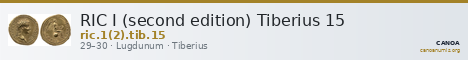 RIC I (second edition) Tiberius 15 — CANOA