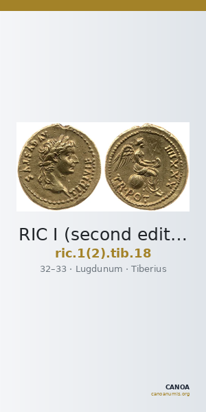 RIC I (second edition) Tiberius 18 — CANOA