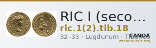 RIC I (second edition) Tiberius 18 — CANOA