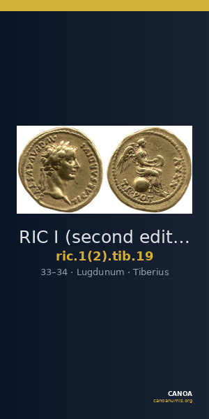 RIC I (second edition) Tiberius 19 — CANOA