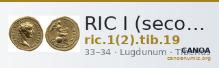 RIC I (second edition) Tiberius 19 — CANOA