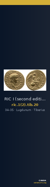 RIC I (second edition) Tiberius 20 — CANOA