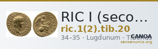 RIC I (second edition) Tiberius 20 — CANOA