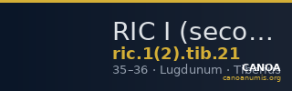 RIC I (second edition) Tiberius 21 — CANOA