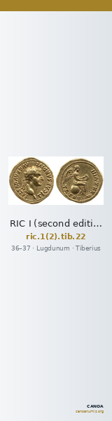 RIC I (second edition) Tiberius 22 — CANOA