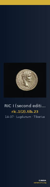 RIC I (second edition) Tiberius 23 — CANOA