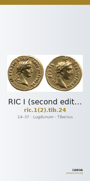 RIC I (second edition) Tiberius 24 — CANOA