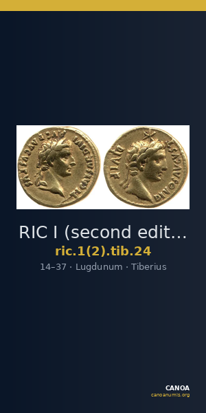 RIC I (second edition) Tiberius 24 — CANOA