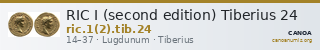 RIC I (second edition) Tiberius 24 — CANOA