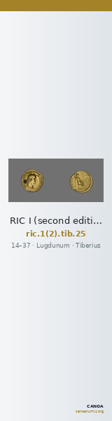 RIC I (second edition) Tiberius 25 — CANOA