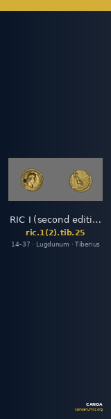 RIC I (second edition) Tiberius 25 — CANOA