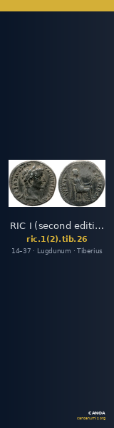 RIC I (second edition) Tiberius 26 — CANOA