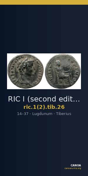 RIC I (second edition) Tiberius 26 — CANOA