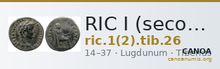 RIC I (second edition) Tiberius 26 — CANOA