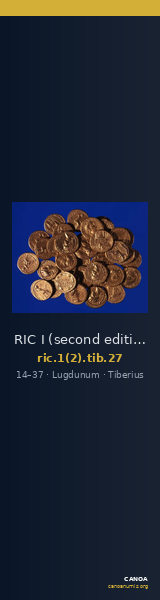 RIC I (second edition) Tiberius 27 — CANOA