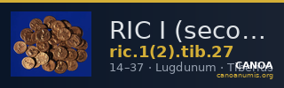 RIC I (second edition) Tiberius 27 — CANOA