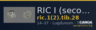 RIC I (second edition) Tiberius 28 — CANOA