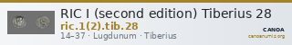 RIC I (second edition) Tiberius 28 — CANOA