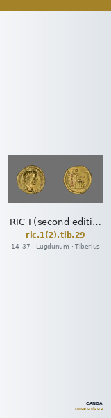 RIC I (second edition) Tiberius 29 — CANOA