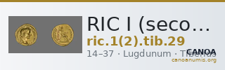 RIC I (second edition) Tiberius 29 — CANOA