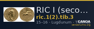 RIC I (second edition) Tiberius 3 — CANOA