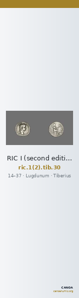 RIC I (second edition) Tiberius 30 — CANOA