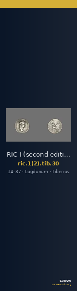 RIC I (second edition) Tiberius 30 — CANOA